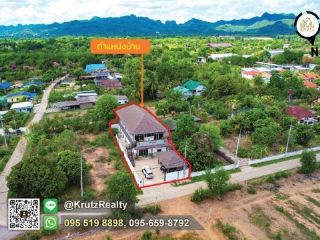 ขายบ้านเดี่ยวพร้อมเฟอร์นิเจอร์ 2 ชั้น 4 ห้องนอน 3 ห้องน้ำ 1 ห้องฟิตเนส หมู่ 4 ต.ลาดหญ้า อ.เมือง กาญจนบุรี
