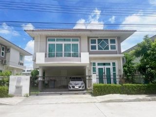 BS696 ขายบ้านเดี่ยว 2 ชั้น 4 ห้องนอน โครงการศุภาลัย วิลล์ บางนา-วงแหวน บ้านหลังใหญ่ด้านหน้าโครงการ เงียบสงบ ใกล้เมกะบางนา