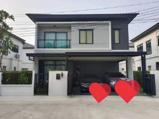 ให้เช่า-ขายบ้านเดี่ยว 2 ชั้น ถนนเลียบวงแหวนกาญจนาภิเษก โครงการแกรนด์ บริทาเนีย วงแหวน-รามอินทรา พื้นที่ใช้สอย 170 ตารางเมตร 3 ห้องนอน