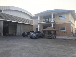 ให้เช่าโกดัง-โรงงานพร้อมออฟฟิศ ซ.สวนส้ม บ้านเกาะ สมุทรสาคร เนื้อที่ 6 ไร่ พื้นที่โกดัง 4,300 ตารางเมตร มี รง 4 หลังนิคมอุตสาหกรรมสมุทรสาคร