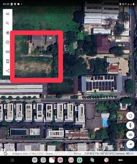 LV52629 ขายที่ดิน ถมแล้วพร้อมบ้านเก่า 2 หลัง พระราม 9 ซ.13 ด้านหลังตึก KPN ใกล้กับ Victoria อาบอบนวด