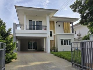 หลังบ้านติดทะเลสาบ! เงียบสงบ ร่มรื่น!! ขายบ้านเดี่ยว เดอะ เลควิลล์ พระราม 2 (The Lake Ville Rama 2) 80.9 ตร.วา ใกล้เซ็นทรัลมหาชัย
