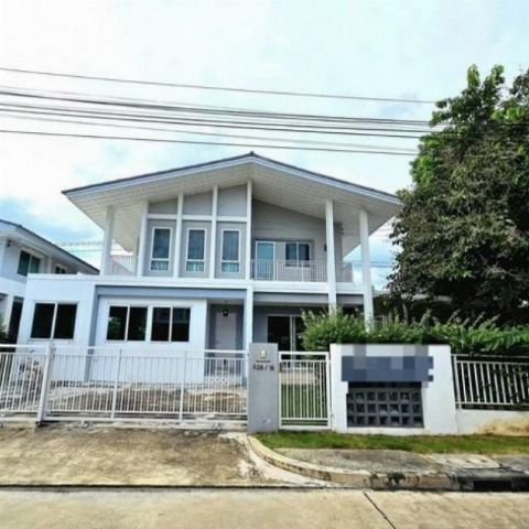 ขายบ้านเดี่ยว 2 ชั้น ใกล้แฟชั่นไอส์แลนด์ โครงการฮาบิเทีย โมทีฟ ปัญญาอินทรา Habitia Motif พื้นที่ใช้สอย 395 ตารางเมตร 4 ห้องนอน 4 ห้องน้ำ