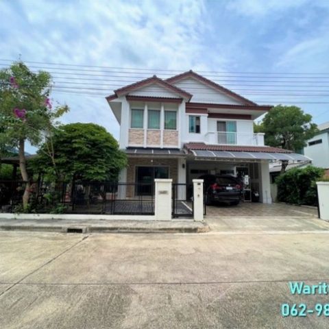 ขายบ้านเดี่ยว มัณฑนา บางใหญ่ คลองถนน ทำเลทอง ใกล้ MRTคลองบางไผ่  ใกล้เซ็นทรัลเวสต์เกต  เนื้อที่ 64.5 ตรว.