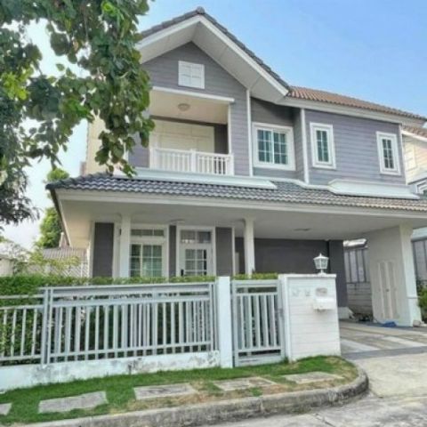 LV52738 ให้เช่า บ้านเดี่ยว บุราสิริ ปัญญาอินทรา Burasiri Panyaindra บ้านสไตล์ยุโรป New England Colonial