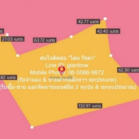 พื้นที่ดิน ขายที่ดินผังสีชมพู 8-0-40 ไร่ (ใกล้ถนนพุทธมณฑลสาย 7) ต.หอมเกร็ด อ.สามพราน จ.นครปฐม ราคา 40.50 ล้านบาท (5 ล้านบาท/ไร่)  40500000 บ. ไม่ไกลจาก ใกล้ถนนพุทธมณฑลสาย 7 (500 ม.) โลเคชั่นดี นครปฐม