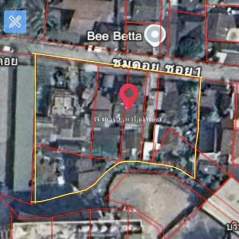 ขาย ที่ดิน ย่านนิมาน เชียงใหม่  470  ตรว   เข้าจากถนนคันคลอง  100 เมตร