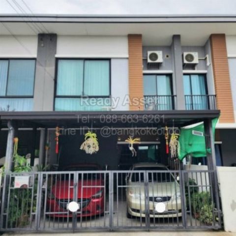 S68-05-01 ขายทาวน์เฮ้าส์ ใกล้ MRTหลักสอง ยูนิโอทาวน์ เพชรเกษม 110 เนื้อที่ 18.5 ตรว 3นอน 2น้ำ จอดรถได้ 2 คัน