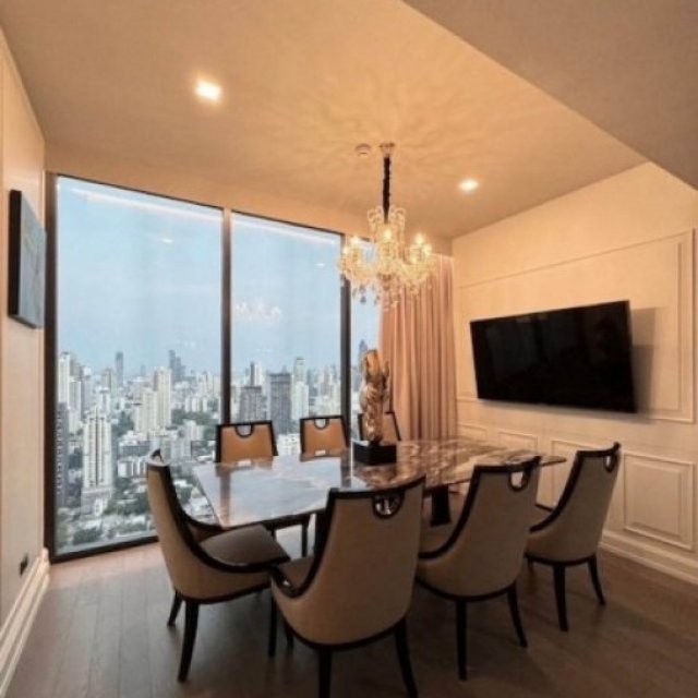 BH4492 ให้เช่าคอนโดหรู Celes Asoke เซอเลส อโศก ชั้น 38 ขนาด 134 ตร.ม. 3 ห้องนอน ใกล้ BTS อโศก และ MRT สุขุมวิท